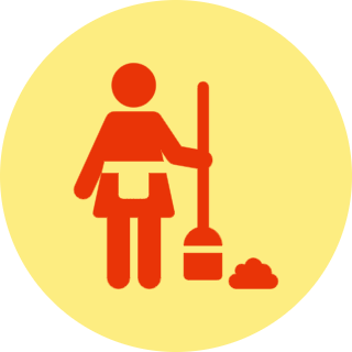 Nghề dọn dẹp cắt cỏ, cleaner, Housekeeper